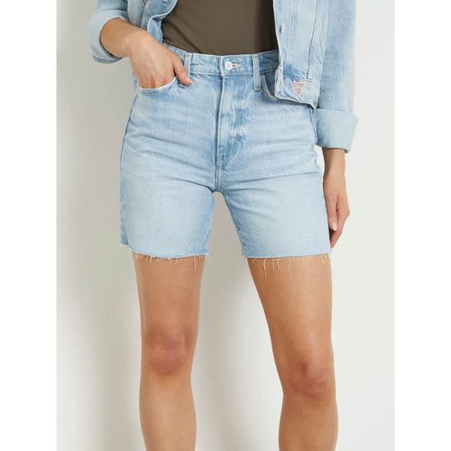 Shorts Jeans A Vita Alta - Guess - Modalova