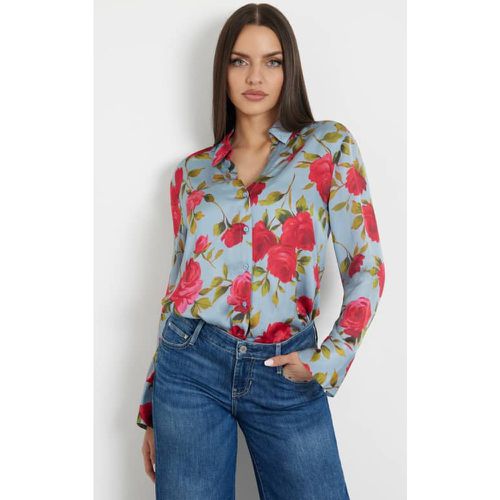 Camicia Con Stampa Floreale - Guess - Modalova