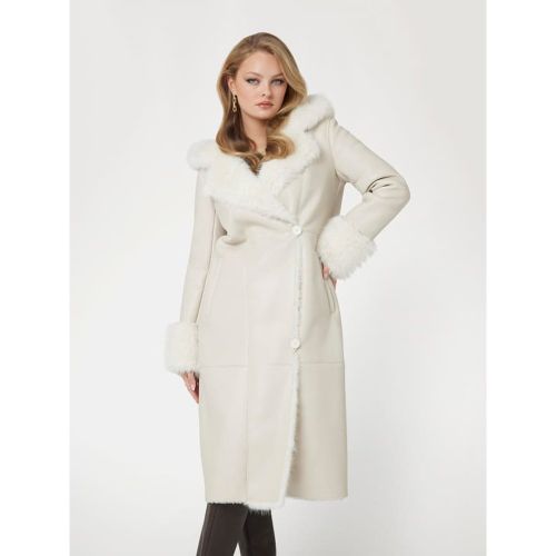 Cappotto Lungo In Similpelle - Guess - Modalova