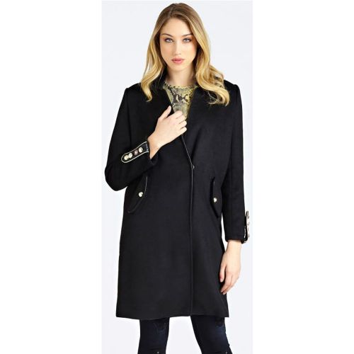 Abrigo De Lana Detalles Botones - Guess - Modalova