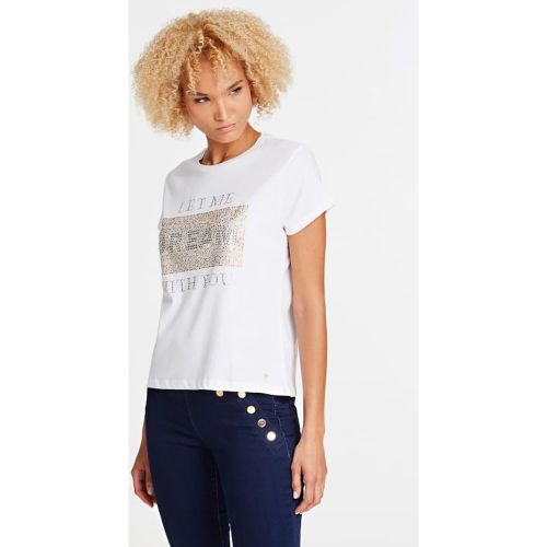 Camiseta Inscripción Strass - Guess - Modalova