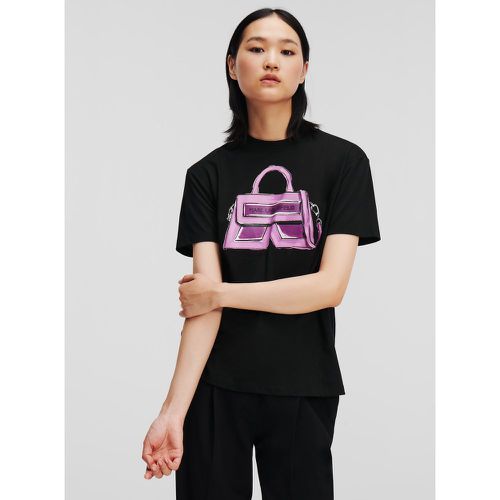Ikon K Graphic T-shirt, Woman, , Size: XS - Karl Lagerfeld - Modalova