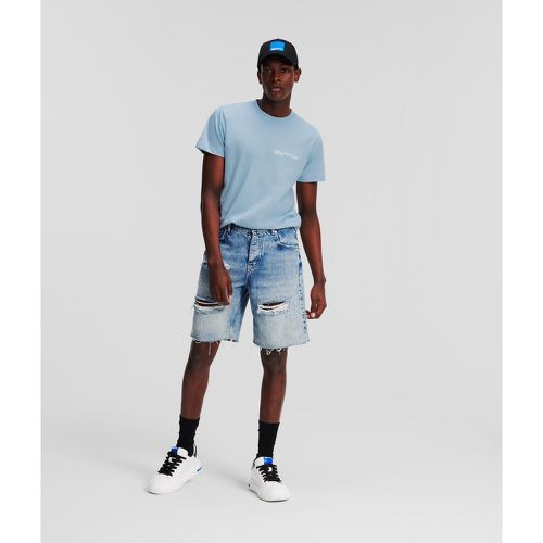 Klj Distressed Denim Shorts, Man, , Size: 28 - Karl Lagerfeld - Modalova