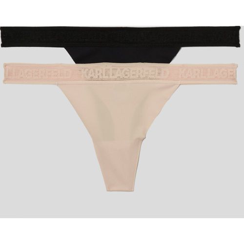 Ultra-light Karl Logo Thong – 2 Pack, Woman, , Size: L - Karl Lagerfeld - Modalova