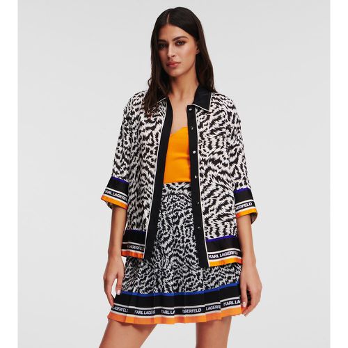 Zebra-print Pajama Shirt, Woman, /, Size: 38 - Karl Lagerfeld - Modalova