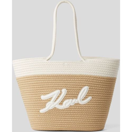 K/signature Beach Basket Bag, Woman, , Size: One size - Karl Lagerfeld - Modalova
