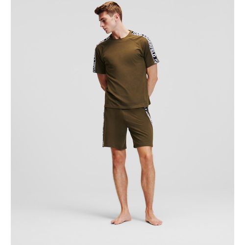 Karl Logo Shorts And T-shirt Pajama Set, Man, , Size: M - Karl Lagerfeld - Modalova