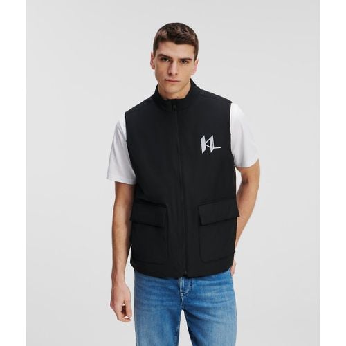 Kl Monogram Padded Vest, Man, , Size: L - Karl Lagerfeld - Modalova