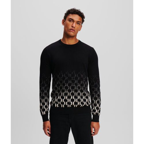 Kl Monogram Degradé Sweater, Man, /, Size: L - Karl Lagerfeld - Modalova