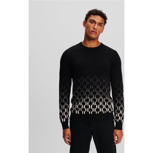 Kl Monogram Degradé Sweater, Man, /, Size: XL - Karl Lagerfeld - Modalova