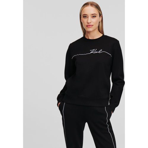 Karl Signature Sweatshirt, Woman, , Size: XS - Karl Lagerfeld - Modalova