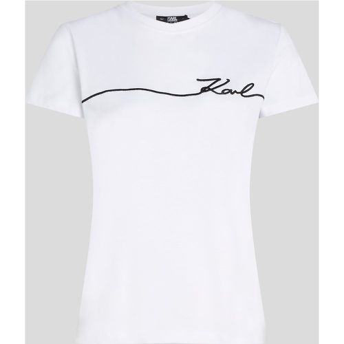 Karl Signature T-shirt, Woman, , Size: M - Karl Lagerfeld - Modalova