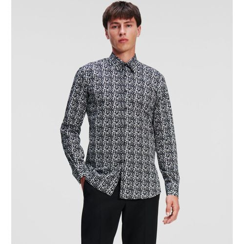 Modern Fit Patterned Shirt, Man, /, Size: 37 - Karl Lagerfeld - Modalova