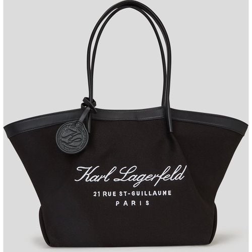 Hotel Karl Medium Canvas Tote Bag, Woman, , Size: One size - Karl Lagerfeld - Modalova