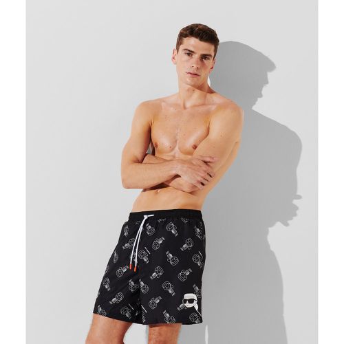 K/ikonik All-over-print Board Shorts, Man, , Size: XS - Karl Lagerfeld - Modalova