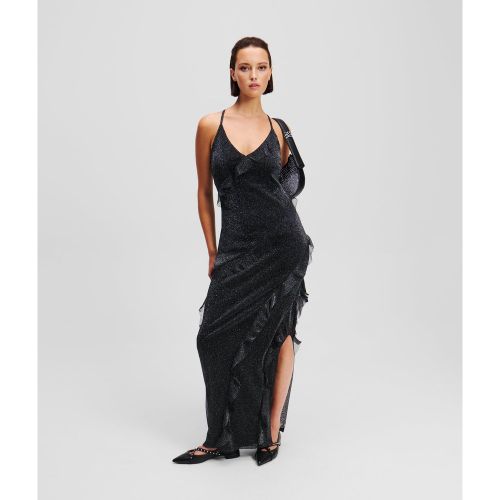 Robe À Volants En Métallisé, , , Taille: L - Karl Lagerfeld - Modalova