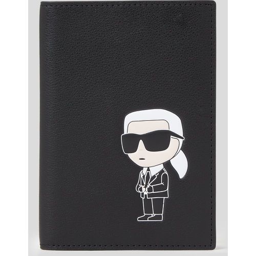 Ikon Leather Passport Case, Woman, , Size: One size - Karl Lagerfeld - Modalova