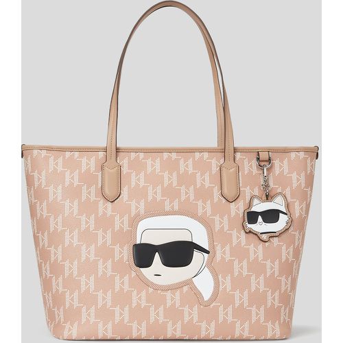 Ikon Monogram Large Tote, Woman, , Size: One size - Karl Lagerfeld - Modalova