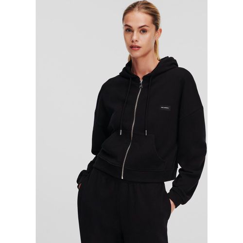 Essential Logo Zip Up Hoodie, Woman, , Size: S - Karl Lagerfeld - Modalova