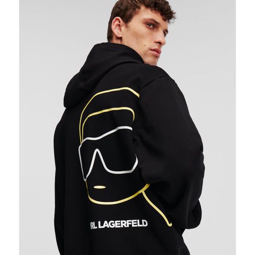 Ikon Outline Hoodie, Man, , Size: L - Karl Lagerfeld - Modalova