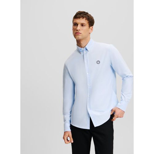 Circle Logo Oxford Shirt, Man, , Size: L - Karl Lagerfeld - Modalova
