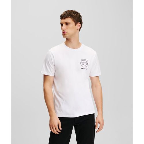 Ikon Outline T-shirt, Man, , Size: L - Karl Lagerfeld - Modalova