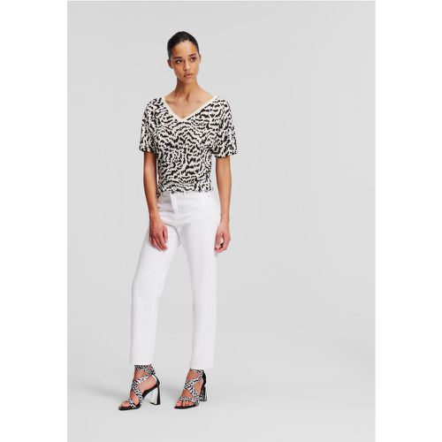 White Girlfriend Jeans, Woman, , Size: 24 - Karl Lagerfeld - Modalova