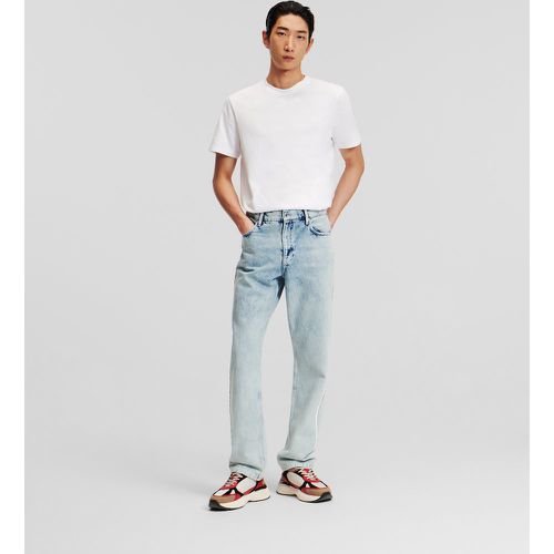 Logo Tape Straight Jeans, Man, , Size: 33 - Karl Lagerfeld - Modalova