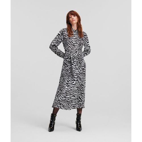 Animal Print Shirt Dress, Woman, --, Size: 46 - Karl Lagerfeld - Modalova