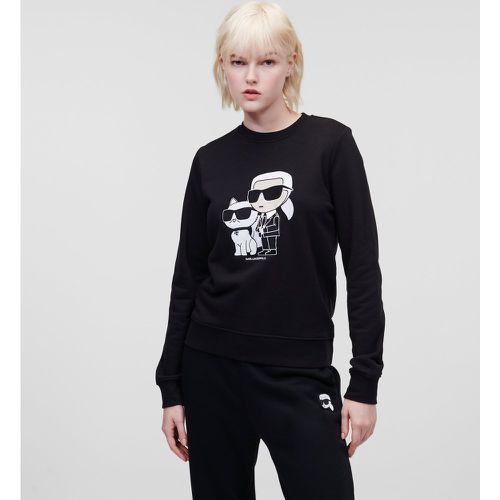 Karl Ikonik Karl & Choupette Sweatshirt, Woman, , Size: XS - Karl Lagerfeld - Modalova