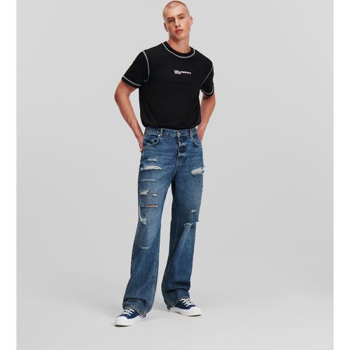 Klj Distressed Relaxed Jeans, Man, , Size: 28 - Karl Lagerfeld - Modalova