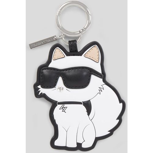 Ikon Choupette Technical Leather Keychain, Woman, , Size: One size - Karl Lagerfeld - Modalova