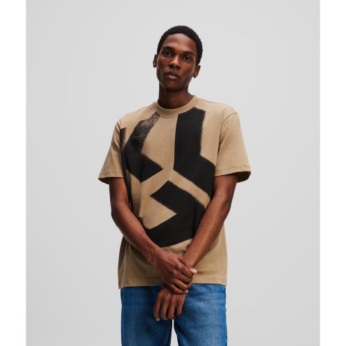 T-shirt Effet Délavé Monogram, , , Taille: L - Karl Lagerfeld - Modalova