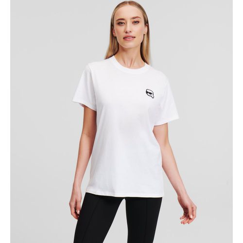 Ikon Patch T-shirt, Woman, , Size: XS - Karl Lagerfeld - Modalova