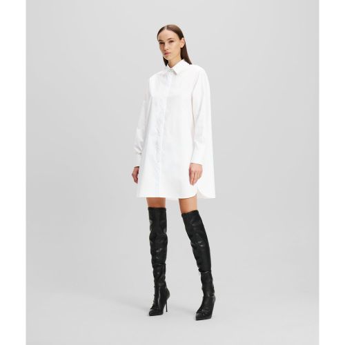 Pearl-embellished Tunic Shirt, Woman, , Size: 4 - Karl Lagerfeld - Modalova