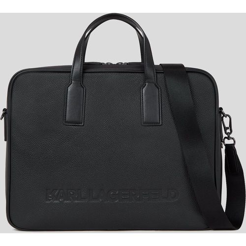 K/essential Leather Briefcase, Man, , Size: One size - Karl Lagerfeld - Modalova