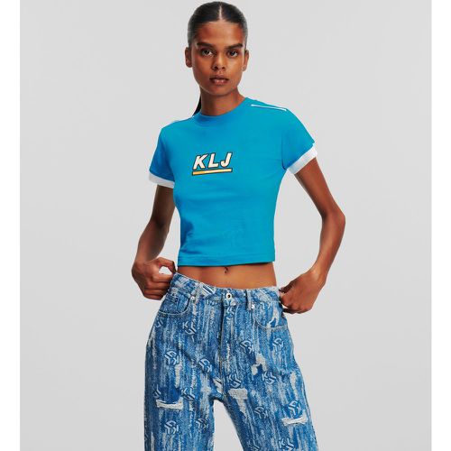 Klj Skate Cropped T-shirt, Woman, , Size: L - Karl Lagerfeld - Modalova