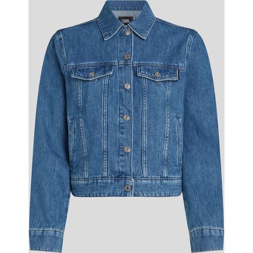 Ikon Denim Jacket, Woman, , Size: XL - Karl Lagerfeld - Modalova