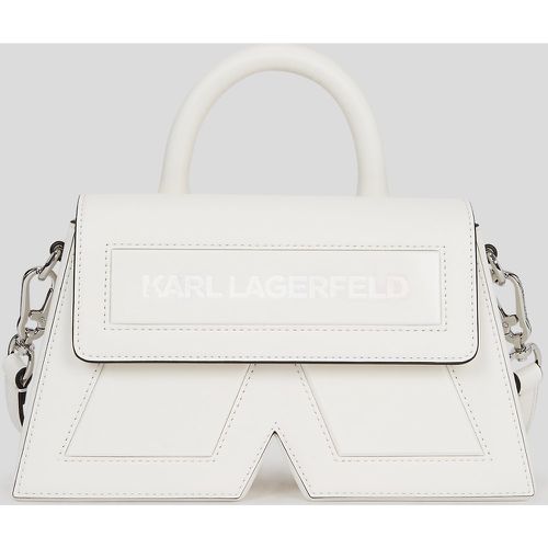 Ikon K Small Leather Crossbody Bag, Woman, , Size: One size - Karl Lagerfeld - Modalova