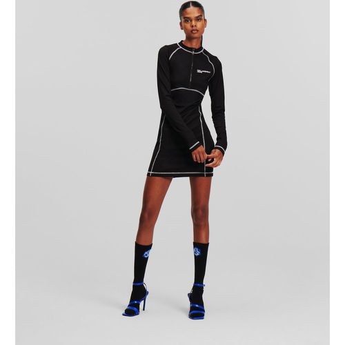 Klj Contrast Seam Bodycon Dress, Woman, , Size: L - Karl Lagerfeld - Modalova