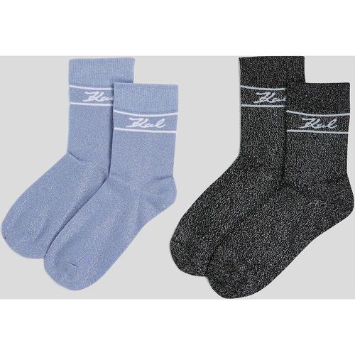 K/signature Socks – 2-pack, Woman, , Size: One size - Karl Lagerfeld - Modalova