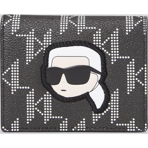 K/ikonik Monogram Medium Bi-fold Wallet, Woman, , Size: One size - Karl Lagerfeld - Modalova