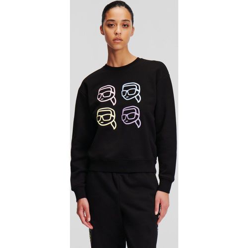 Ikon Outline Sweatshirt, Woman, , Size: L - Karl Lagerfeld - Modalova