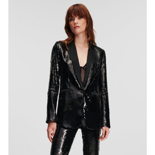 Sequin Blazer, Woman, , Size: 44 - Karl Lagerfeld - Modalova