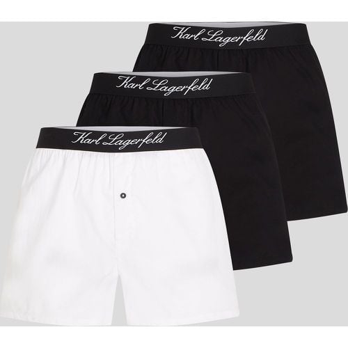 Hotel Karl Woven Boxers – 3 Pack, Man, /, Size: L - Karl Lagerfeld - Modalova