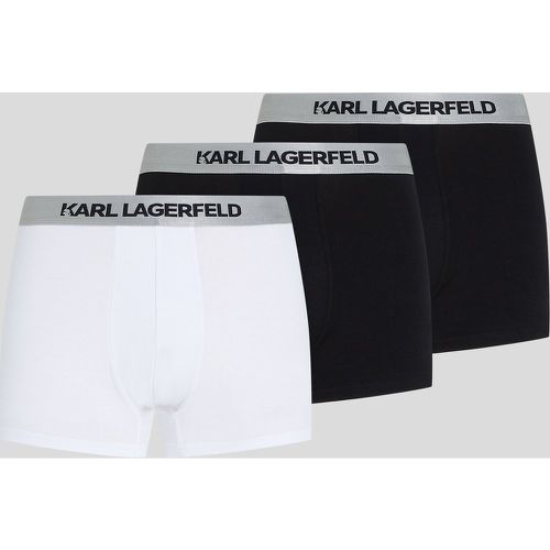 Metallic Karl Logo Trunks – 3 Pack, Man, /, Size: L - Karl Lagerfeld - Modalova