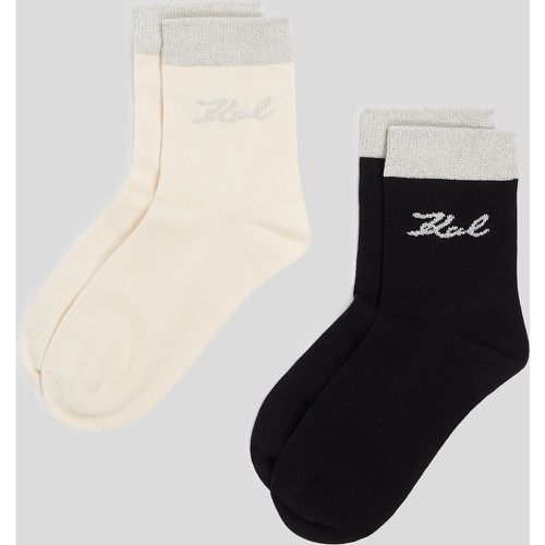 K/signature Lurex Socks, Woman, /, Size: One size - Karl Lagerfeld - Modalova