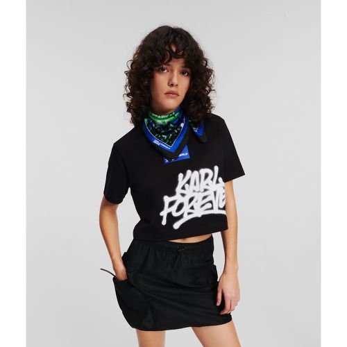 Klj X Crapule2000 Cropped T-shirt, Woman, , Size: XS - Karl Lagerfeld - Modalova