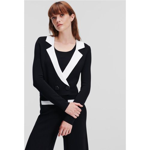 Cropped Tailored Cardigan, Woman, /, Size: L - Karl Lagerfeld - Modalova