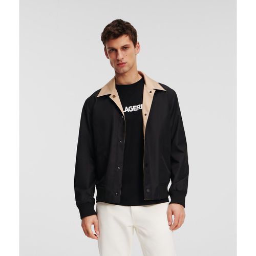 Reversible Color Block Bomber Jacket, Man, / , Size: L - Karl Lagerfeld - Modalova